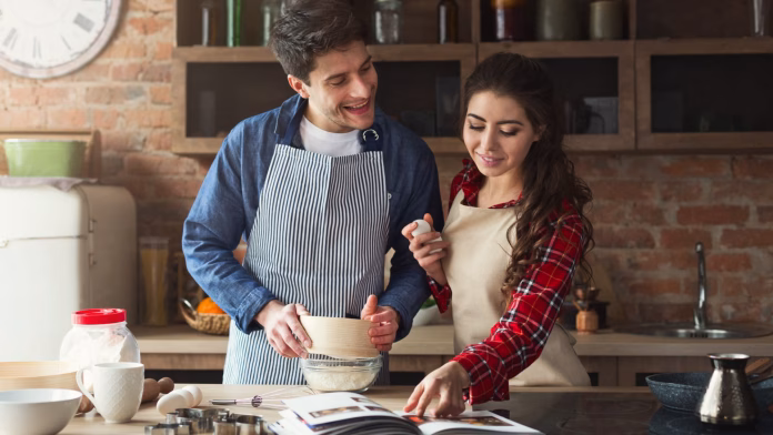 Couple Cooking