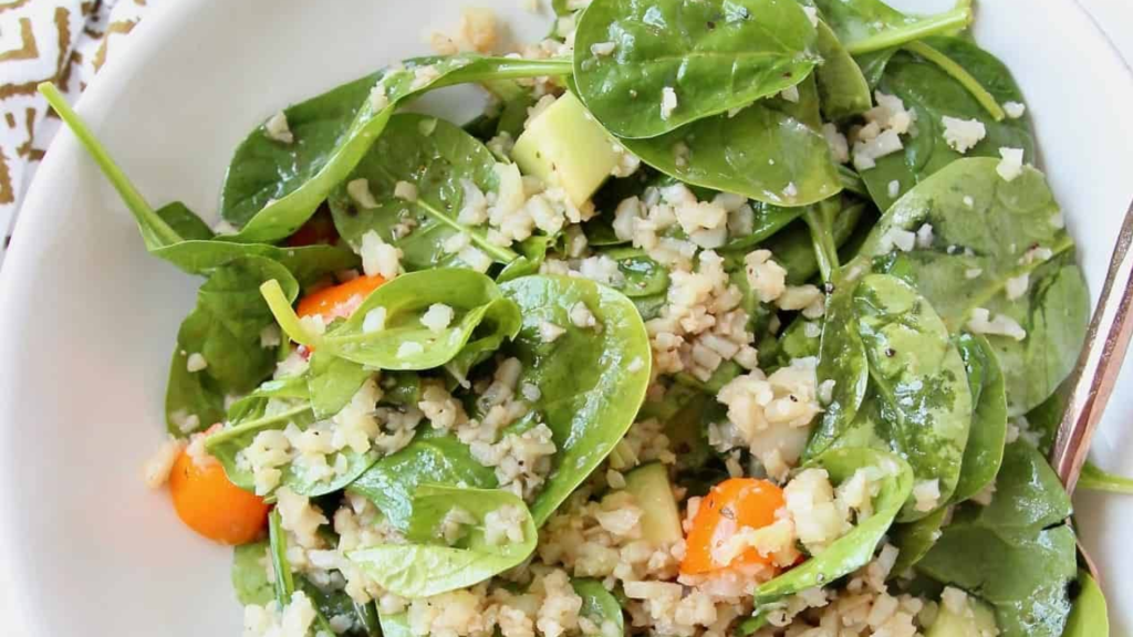 Almond And Cauliflower Rice Salad Try This Healthy Recipie To Freshen