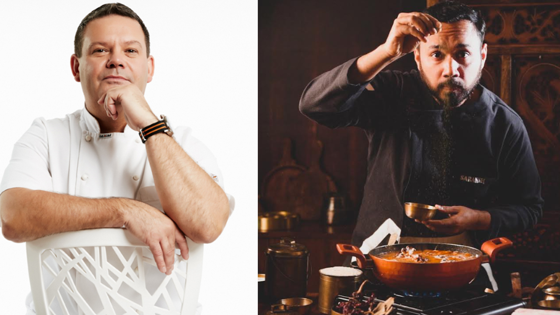 Chefs Gary Mehigan and Saransh Goila