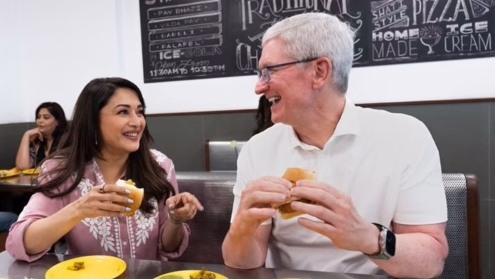Madhuri Dixit and Apple CEO