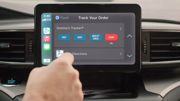 dominos carplay