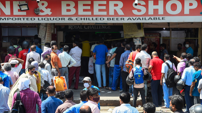 Delhi beer shop