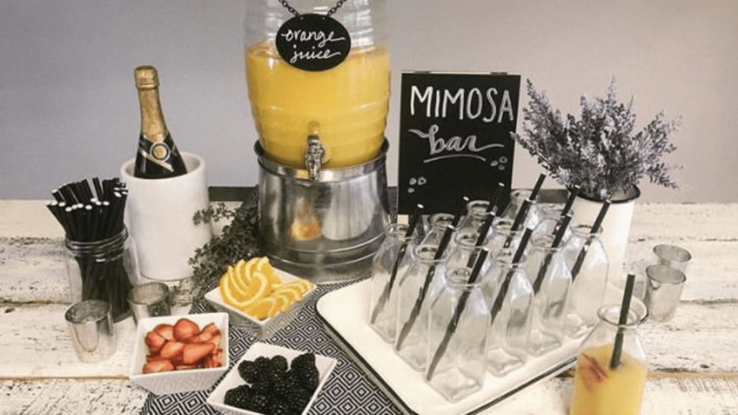 DIY mimosa bar