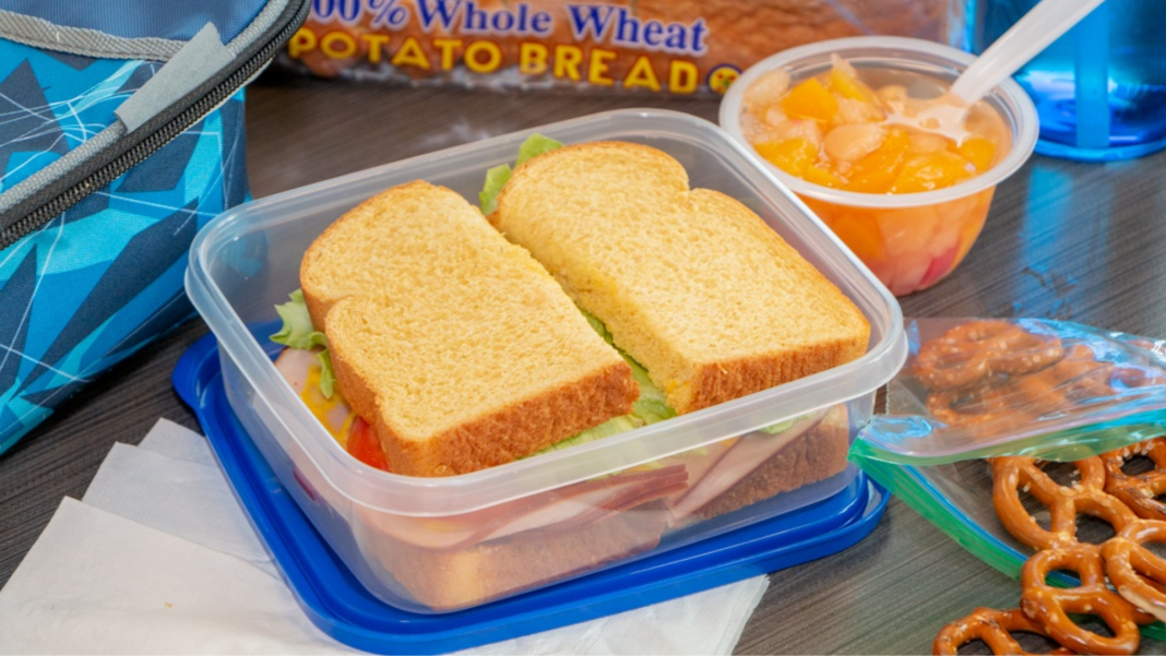 sandwich in a lunchbox