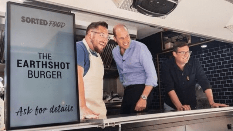 Royal surprise: Prince William takes over food truck, serves eco-friendly burgers in London