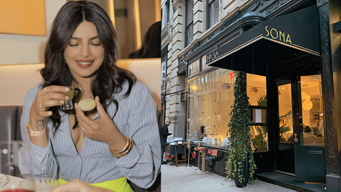 Priyanka Chopra & Sona restaurant