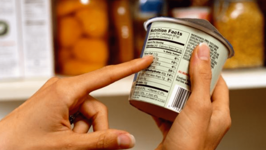 packaged food nutrition labels