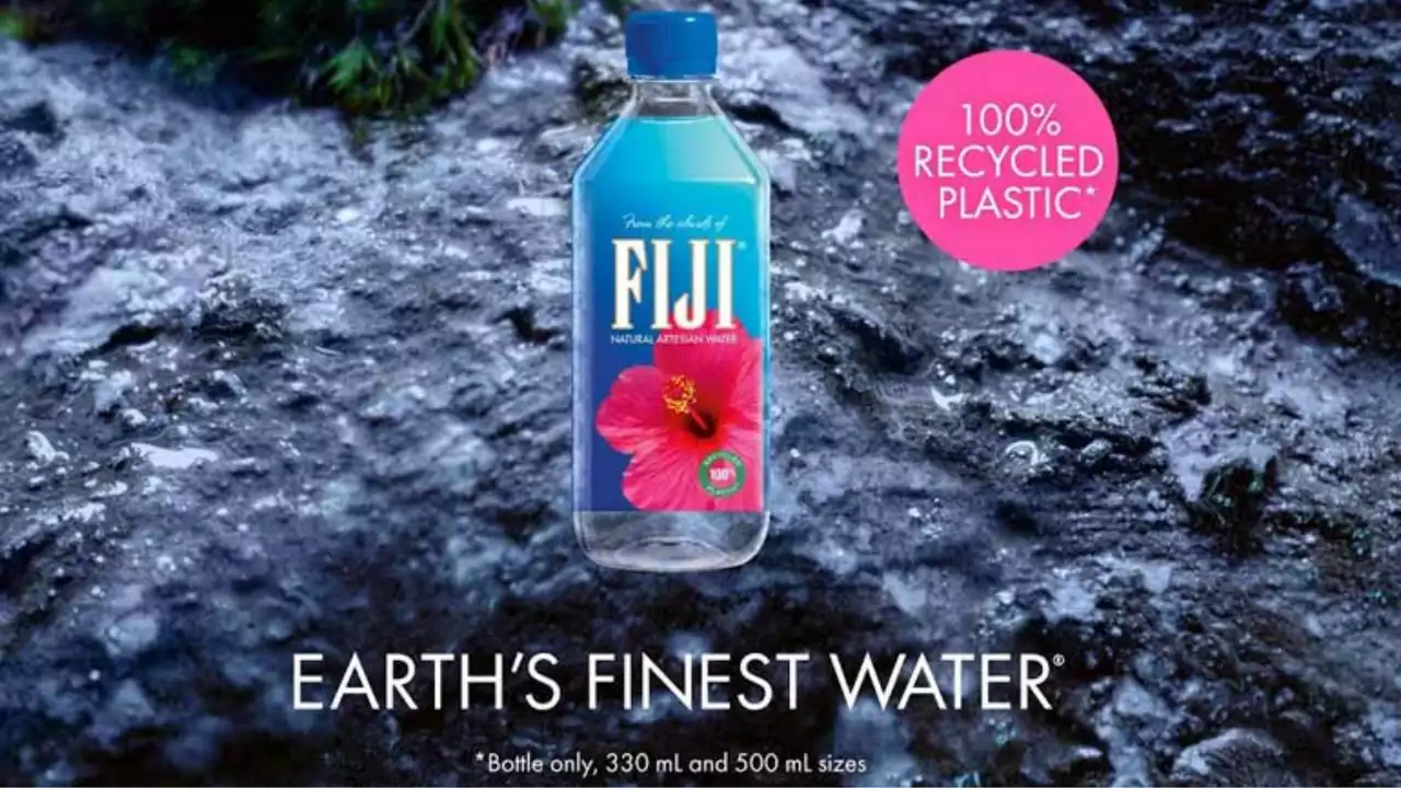 FIJI Water Pioneers Sustainability With 100% Recycled Plastic Bottles ...