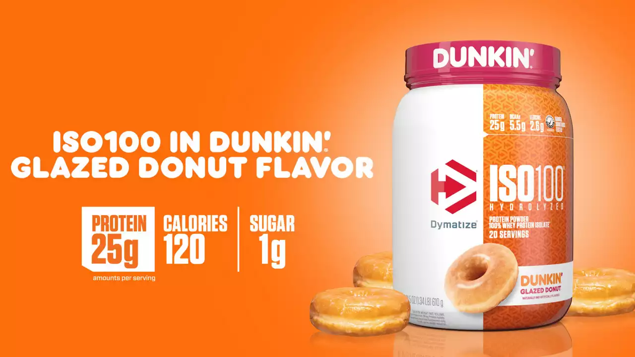 Dunkin' And Dymatize Roll Out New ISO100 Protein Powder With Iconic