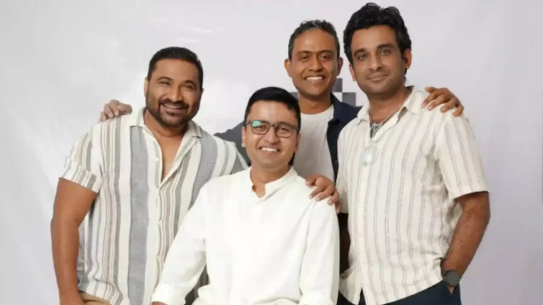 Jasoria, Shivam Tripathi, Vinod Naik, and Himanshu Chaudhary, Co-Founders of Newme