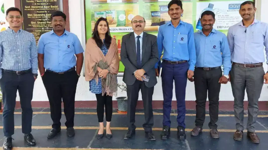 Elevate Foods founder Gayatri Bhatia and her team with representatives from BVG Group’s Satara Food Processing Unit