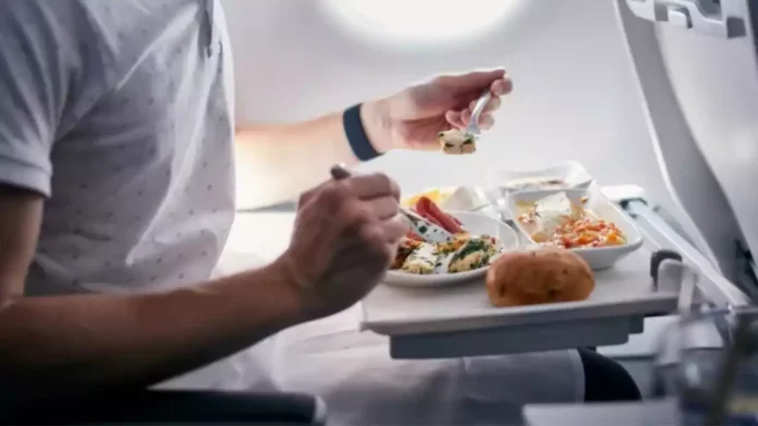 in-flight meal