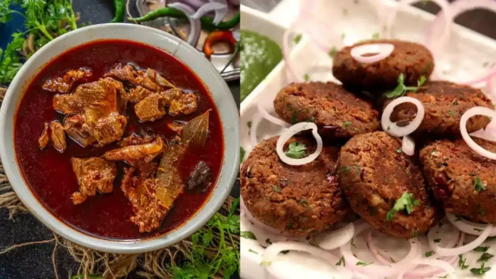 Rogan Josh and Galouti Kebab