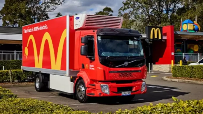 McDonald’s electric delivery truck