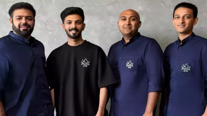 GD Prasad, Yashas Alur and Rahul Bajaj (Co-Founders of VS Mani & Co) with singer Anirudh Ravichander