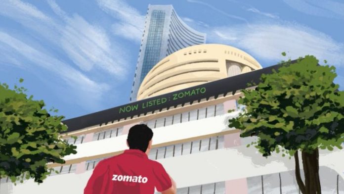 Image of zomato and BSE