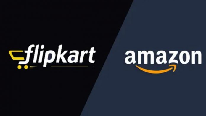 Image of amazon & flipkart