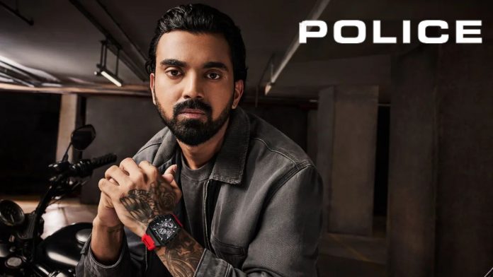 Image of watch brand with KL Rahul