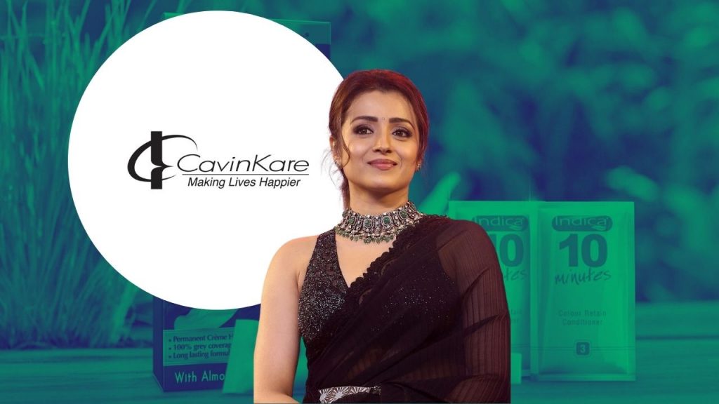 Image of trisha krishnan & cavinkare