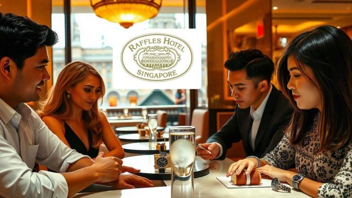 From Swiss Watches to Gourmet Bites: Audemars Piguet Opens First AP Café at Singapore’s Iconic Raffles Hotel Image of raffles hotel