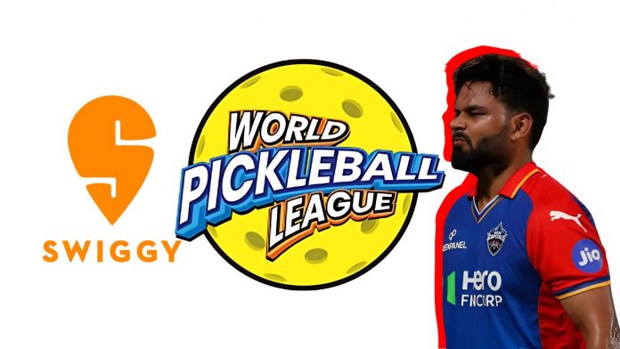 Swiggy Partners with Rishabh Pant to Co-Own Mumbai Pickle Power in World Pickleball League Image of rishab pant