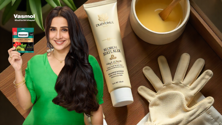 Vidya Balan Joins Hands with Vasmol to Launch Its New Henna Crème Hair Colour