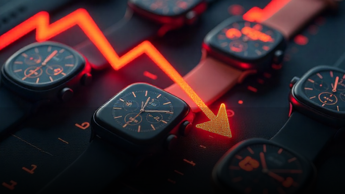 India’s Wearables Lose Shine: Smartwatch Shipments Crash 28% to 6.6 Mn Units as Boat Holds 28% Share, Boult Surges 21% Image of watch